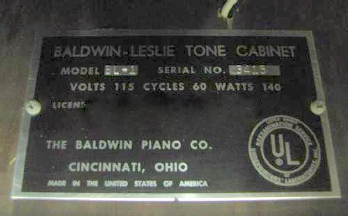 Hammond Orgel Club Holland Baldwin Bl 1 Leslie